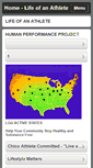 Mobile Screenshot of lifeofanathlete.us