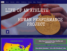 Tablet Screenshot of lifeofanathlete.us